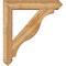 Ekena Millwork Funston Arts and Crafts Rough Sawn Bracket w/ Offset Brace, Western Red Cedar, 8"W x 40"D x 44"H BKT0806X40X44FST03RWR - alternate 3